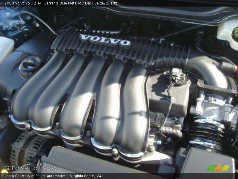  2008 V50 2.4i Engine - 2.4 Liter DOHC 20-Valve VVT 5 Cylinder