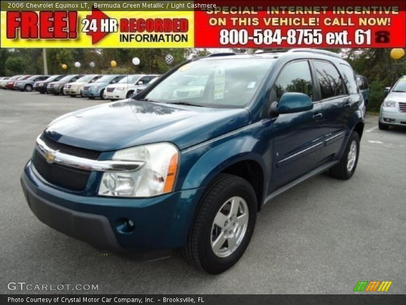 Bermuda Green Metallic / Light Cashmere 2006 Chevrolet Equinox LT