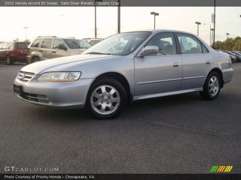 Satin Silver Metallic / Quartz Gray 2002 Honda Accord EX Sedan