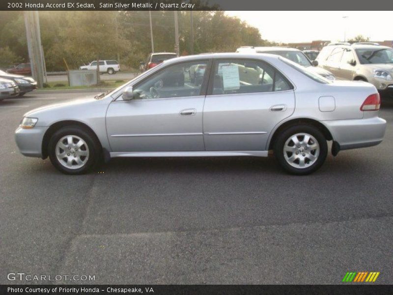 Satin Silver Metallic / Quartz Gray 2002 Honda Accord EX Sedan