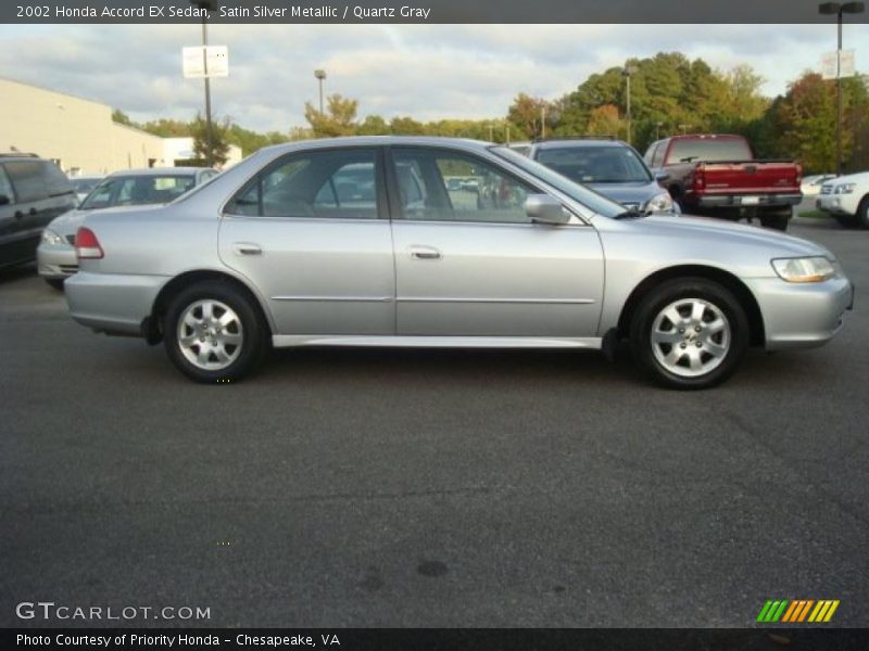 Satin Silver Metallic / Quartz Gray 2002 Honda Accord EX Sedan