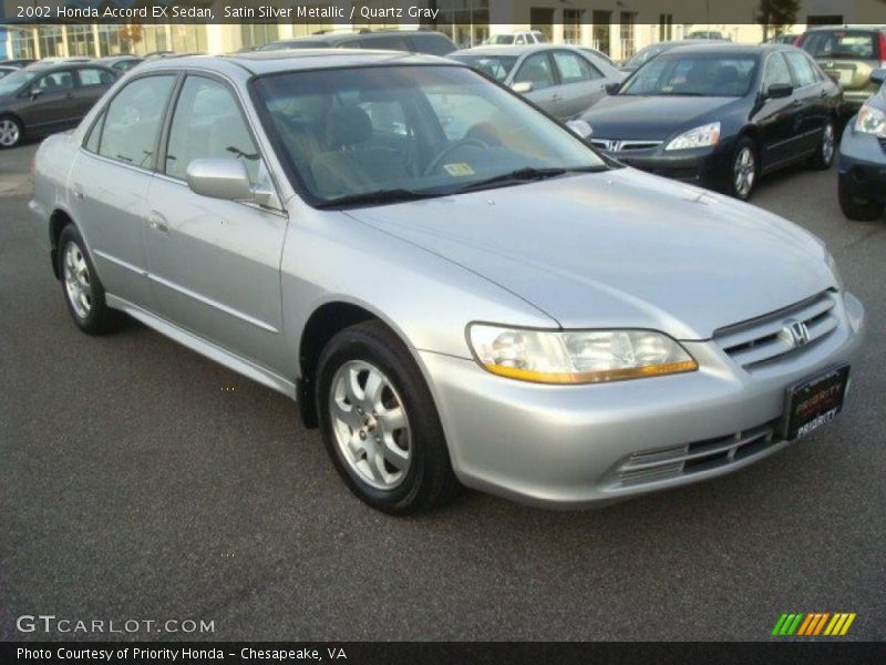Satin Silver Metallic / Quartz Gray 2002 Honda Accord EX Sedan