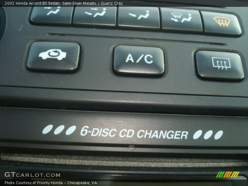 Controls of 2002 Accord EX Sedan