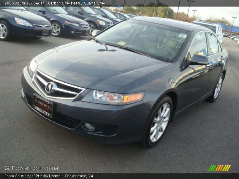 Carbon Gray Pearl / Quartz Gray 2006 Acura TSX Sedan