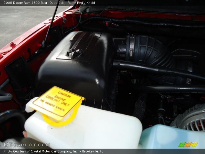 Flame Red / Khaki 2008 Dodge Ram 1500 Sport Quad Cab