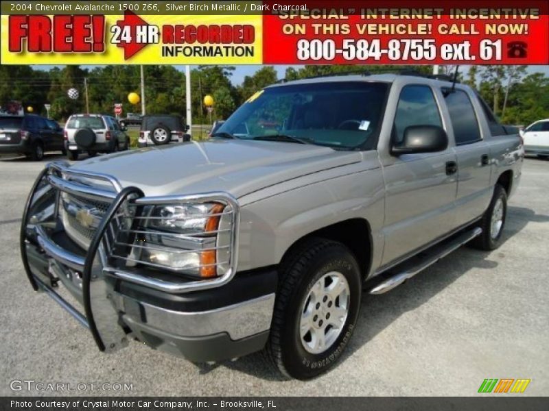 Silver Birch Metallic / Dark Charcoal 2004 Chevrolet Avalanche 1500 Z66