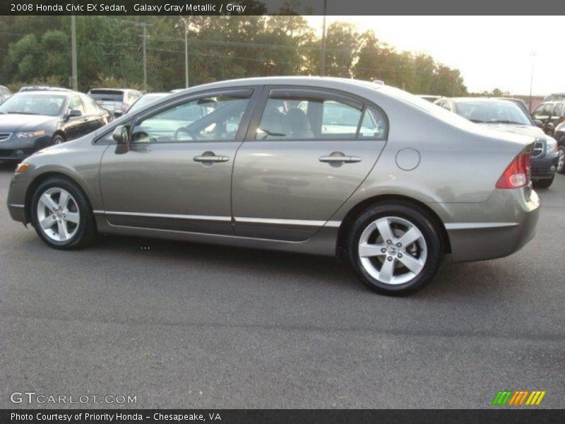 Galaxy Gray Metallic / Gray 2008 Honda Civic EX Sedan