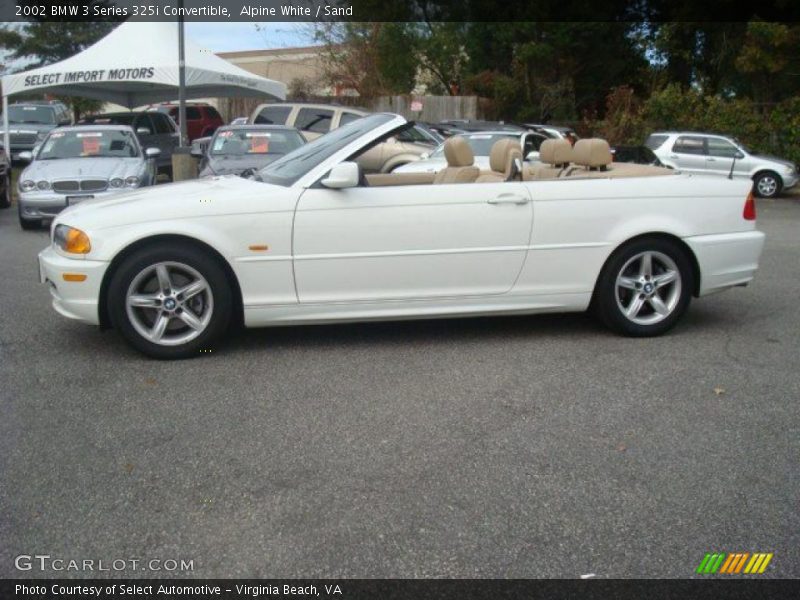 Alpine White / Sand 2002 BMW 3 Series 325i Convertible