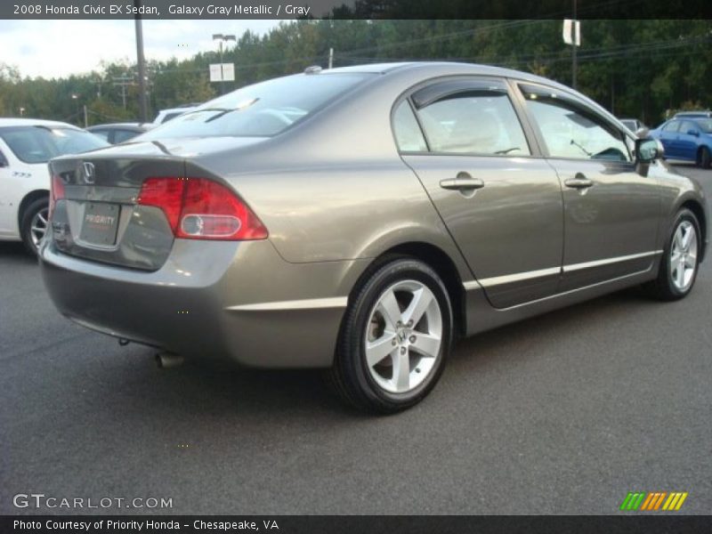 Galaxy Gray Metallic / Gray 2008 Honda Civic EX Sedan