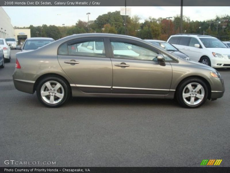 Galaxy Gray Metallic / Gray 2008 Honda Civic EX Sedan