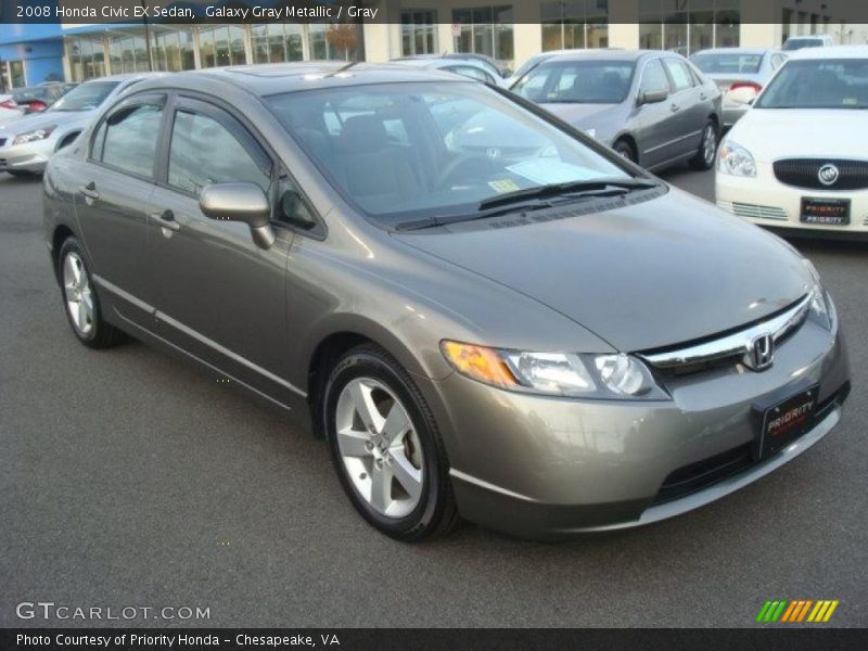 Galaxy Gray Metallic / Gray 2008 Honda Civic EX Sedan