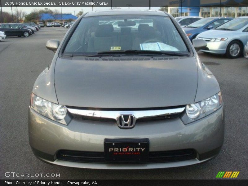 Galaxy Gray Metallic / Gray 2008 Honda Civic EX Sedan