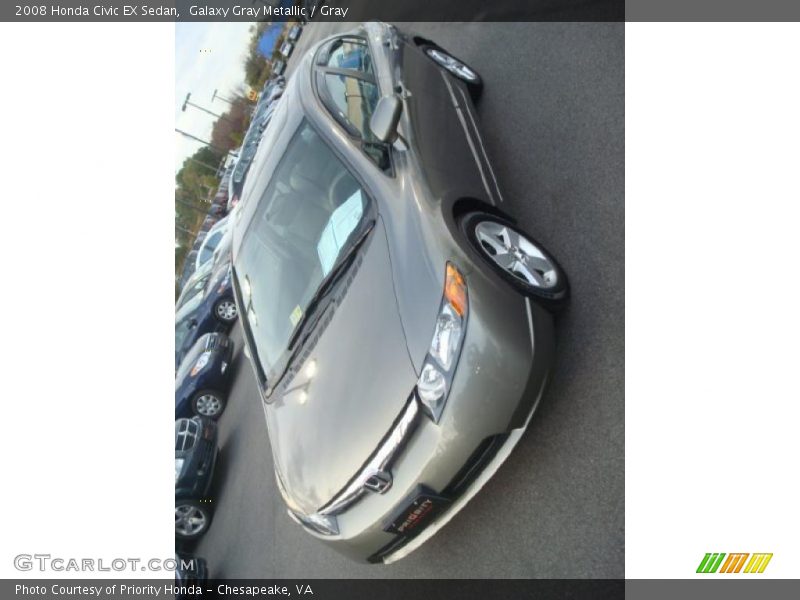 Galaxy Gray Metallic / Gray 2008 Honda Civic EX Sedan