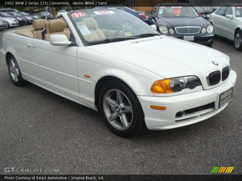 Alpine White / Sand 2002 BMW 3 Series 325i Convertible