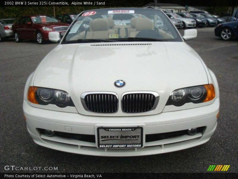 Alpine White / Sand 2002 BMW 3 Series 325i Convertible