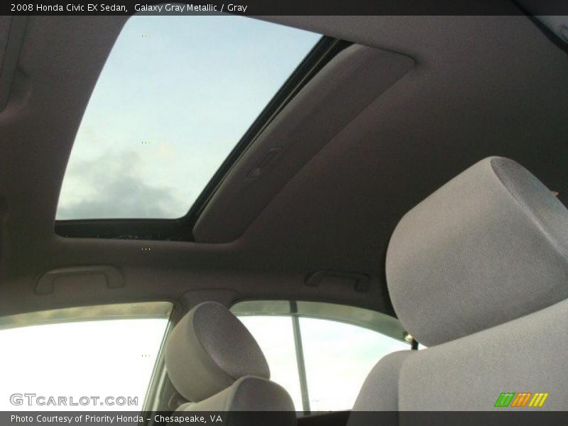 Galaxy Gray Metallic / Gray 2008 Honda Civic EX Sedan