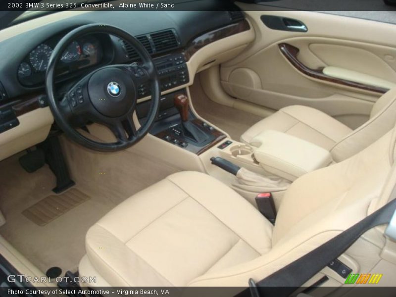 Sand Interior - 2002 3 Series 325i Convertible 