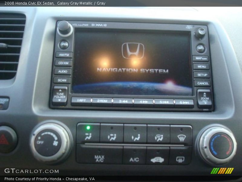 Galaxy Gray Metallic / Gray 2008 Honda Civic EX Sedan