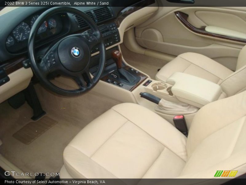 Sand Interior - 2002 3 Series 325i Convertible 