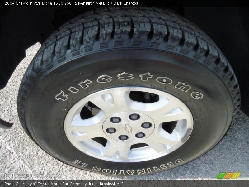 Silver Birch Metallic / Dark Charcoal 2004 Chevrolet Avalanche 1500 Z66