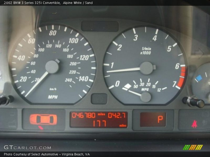  2002 3 Series 325i Convertible 325i Convertible Gauges