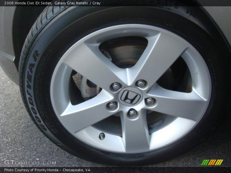 Galaxy Gray Metallic / Gray 2008 Honda Civic EX Sedan