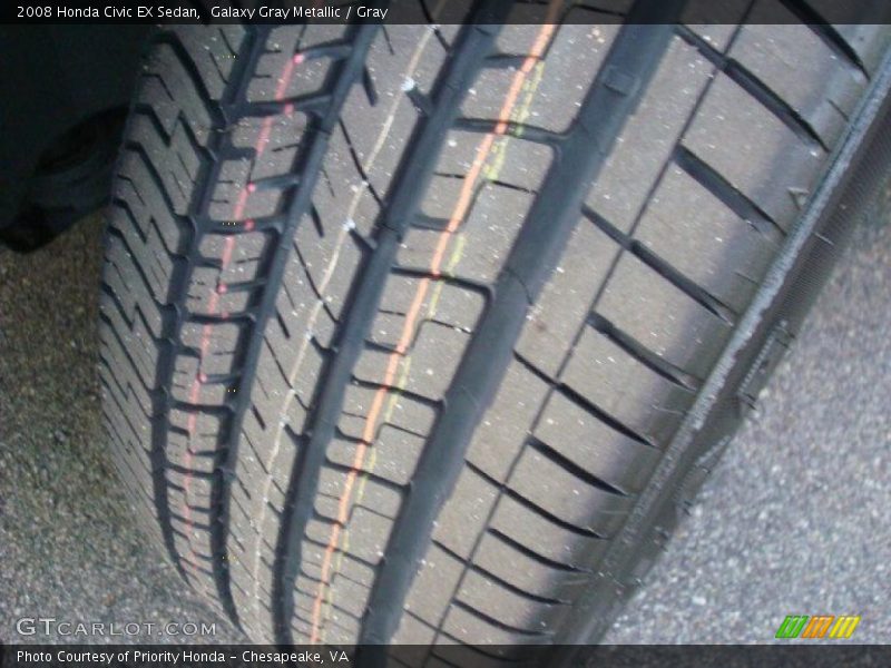 Galaxy Gray Metallic / Gray 2008 Honda Civic EX Sedan