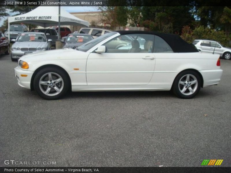 Alpine White / Sand 2002 BMW 3 Series 325i Convertible