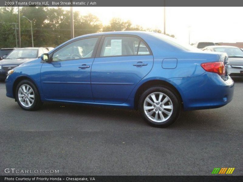 Blue Streak Metallic / Ash 2009 Toyota Corolla XLE