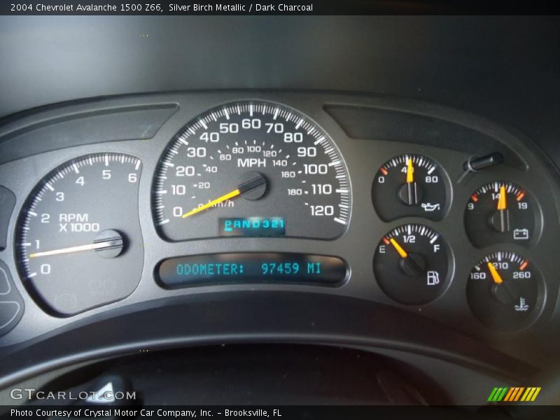 Silver Birch Metallic / Dark Charcoal 2004 Chevrolet Avalanche 1500 Z66