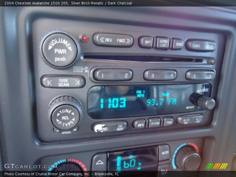 Silver Birch Metallic / Dark Charcoal 2004 Chevrolet Avalanche 1500 Z66