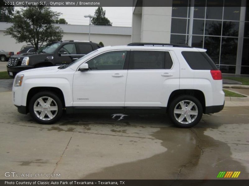Olympic White / Brownstone 2011 GMC Terrain SLT