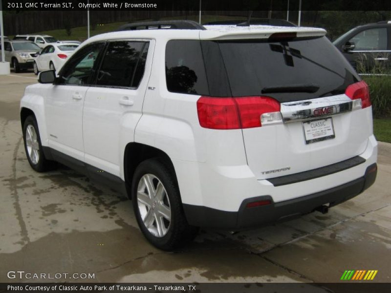 Olympic White / Brownstone 2011 GMC Terrain SLT