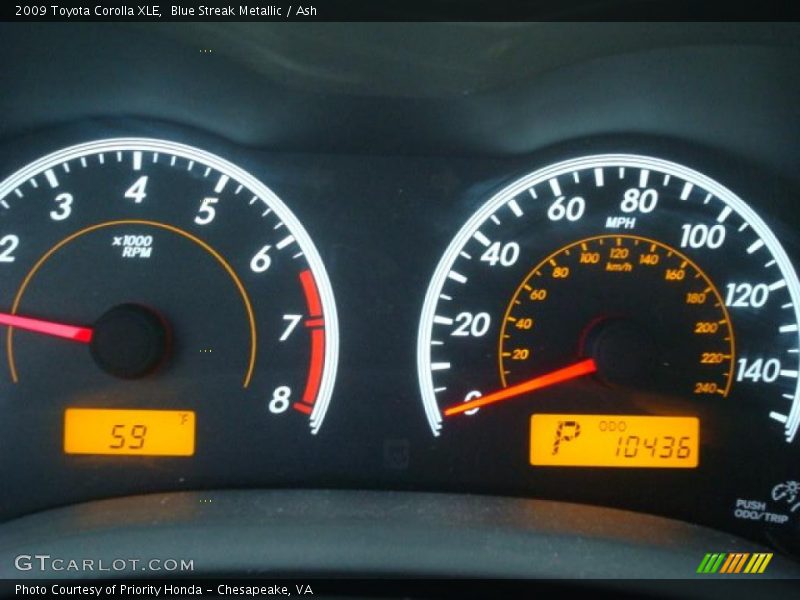  2009 Corolla XLE XLE Gauges