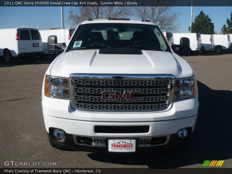 Summit White / Ebony 2011 GMC Sierra 3500HD Denali Crew Cab 4x4 Dually