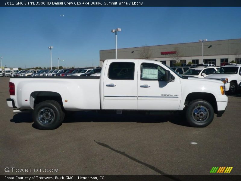  2011 Sierra 3500HD Denali Crew Cab 4x4 Dually Summit White