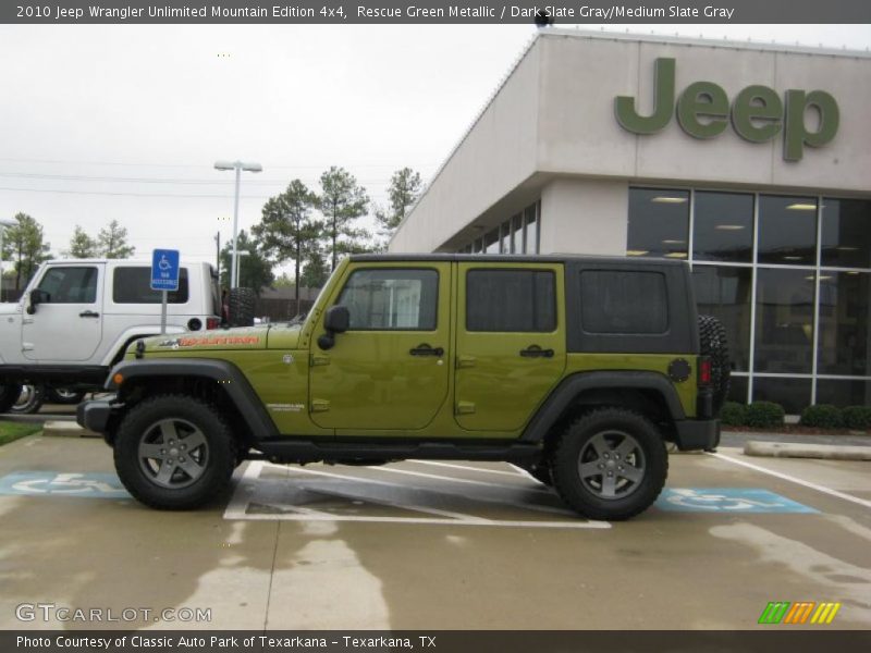 Rescue Green Metallic / Dark Slate Gray/Medium Slate Gray 2010 Jeep Wrangler Unlimited Mountain Edition 4x4