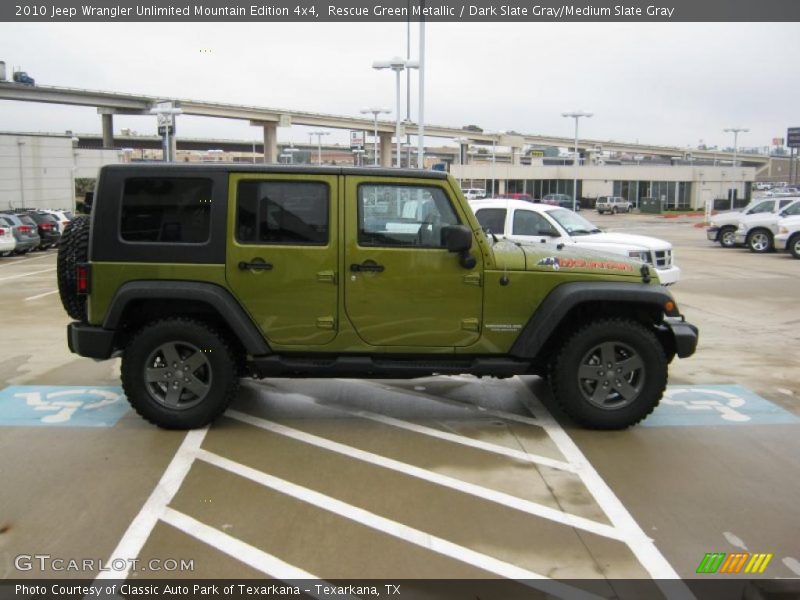 Rescue Green Metallic / Dark Slate Gray/Medium Slate Gray 2010 Jeep Wrangler Unlimited Mountain Edition 4x4