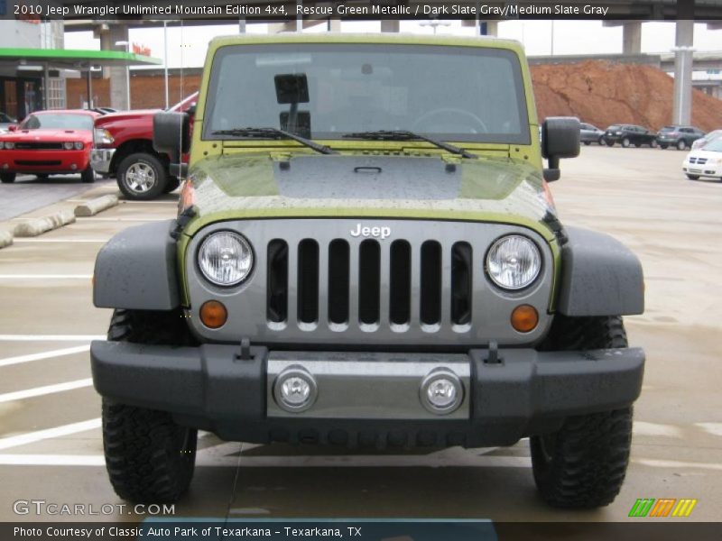 Rescue Green Metallic / Dark Slate Gray/Medium Slate Gray 2010 Jeep Wrangler Unlimited Mountain Edition 4x4