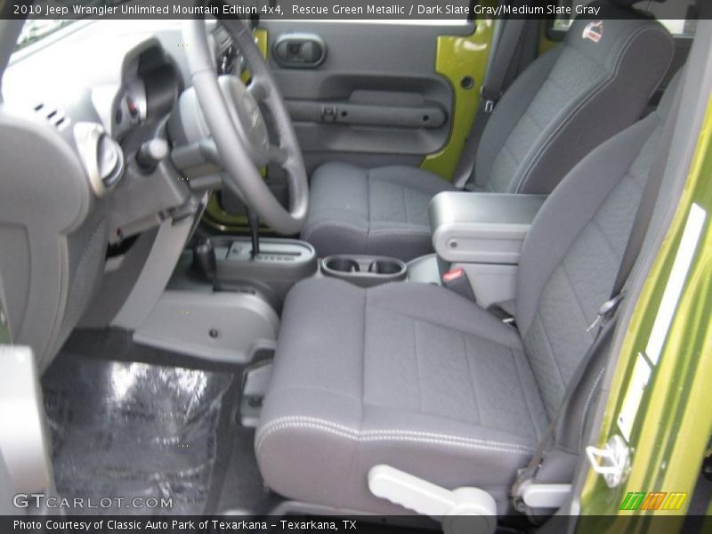 Rescue Green Metallic / Dark Slate Gray/Medium Slate Gray 2010 Jeep Wrangler Unlimited Mountain Edition 4x4