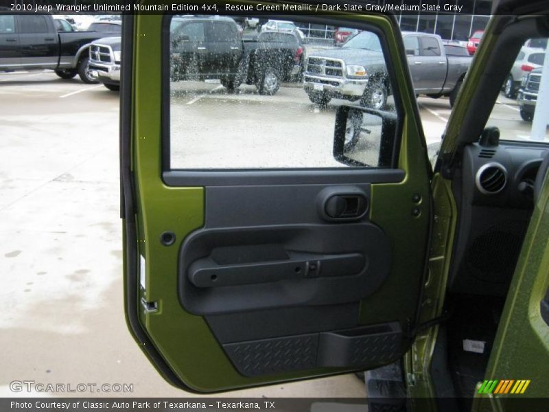 Rescue Green Metallic / Dark Slate Gray/Medium Slate Gray 2010 Jeep Wrangler Unlimited Mountain Edition 4x4