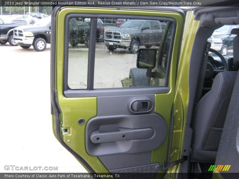 Rescue Green Metallic / Dark Slate Gray/Medium Slate Gray 2010 Jeep Wrangler Unlimited Mountain Edition 4x4