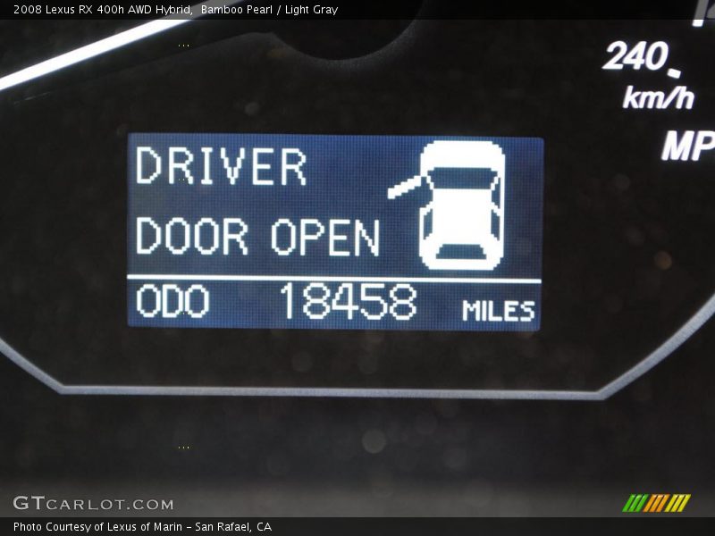 Bamboo Pearl / Light Gray 2008 Lexus RX 400h AWD Hybrid