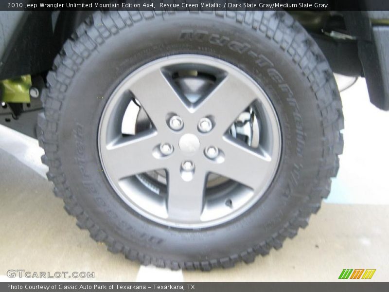 Rescue Green Metallic / Dark Slate Gray/Medium Slate Gray 2010 Jeep Wrangler Unlimited Mountain Edition 4x4