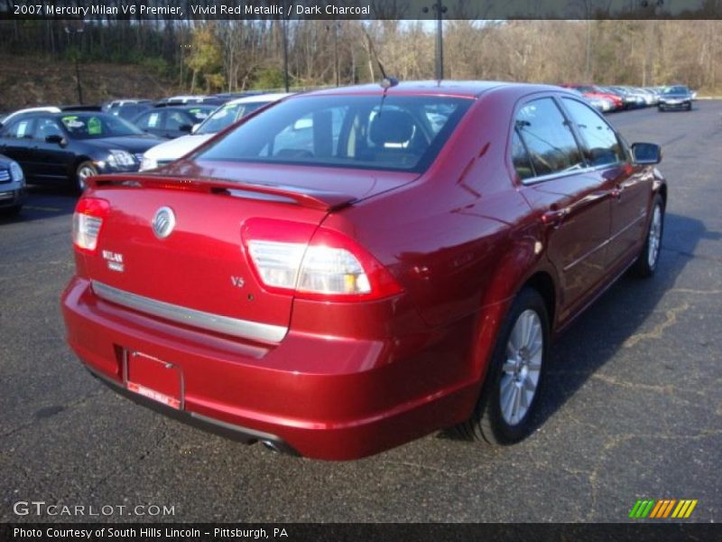 Vivid Red Metallic / Dark Charcoal 2007 Mercury Milan V6 Premier