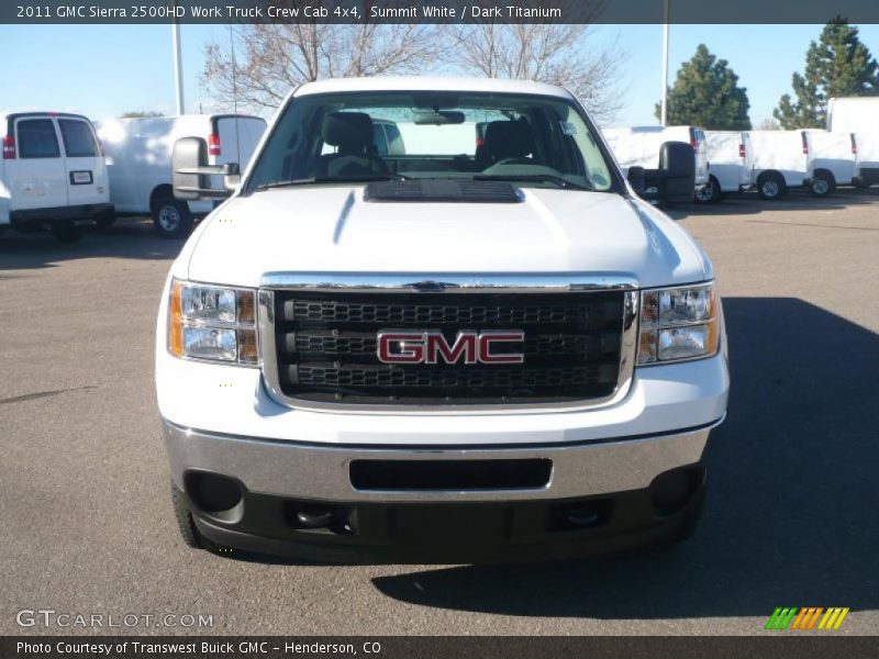 Summit White / Dark Titanium 2011 GMC Sierra 2500HD Work Truck Crew Cab 4x4