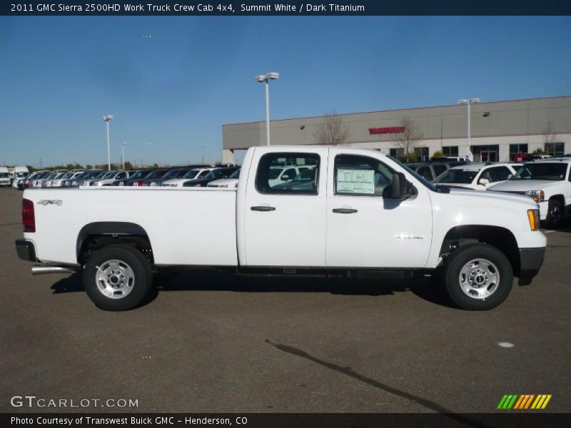  2011 Sierra 2500HD Work Truck Crew Cab 4x4 Summit White