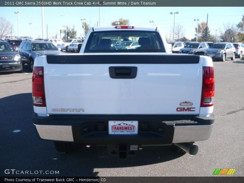 Summit White / Dark Titanium 2011 GMC Sierra 2500HD Work Truck Crew Cab 4x4