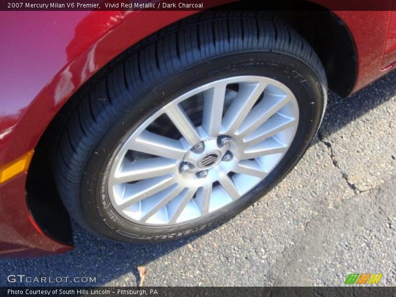 Vivid Red Metallic / Dark Charcoal 2007 Mercury Milan V6 Premier