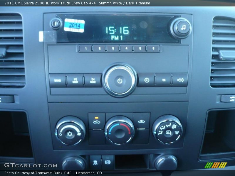 Controls of 2011 Sierra 2500HD Work Truck Crew Cab 4x4